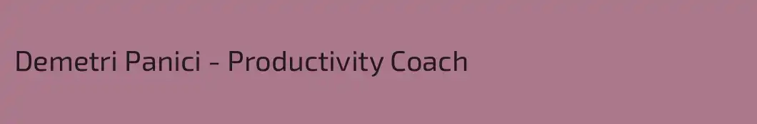 Demetri Panici - Productivity Coach